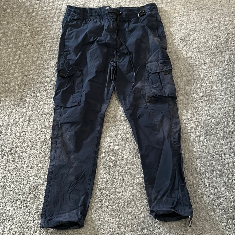Pacsun men’s Cargo pants Navy blue and gray wash